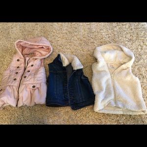 Lot of 3 - 3T  sleeveless vests